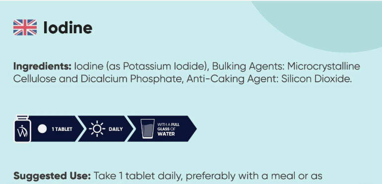 Iodine Tablets ( potassium Iodide)